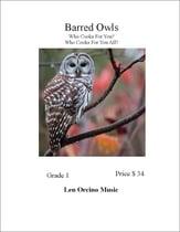 Barred Owls Concert Band sheet music cover